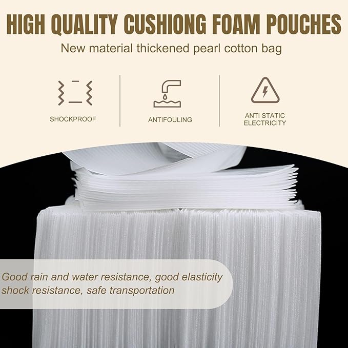 50 Pack 16'' x 20'' Large Cushion Foam Pouches, Foam Wrap Pouches - Image 5