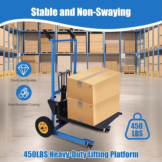 Hydraulic Material Lift Pallet Truck, Pallet Jack Table Cart - Image 2