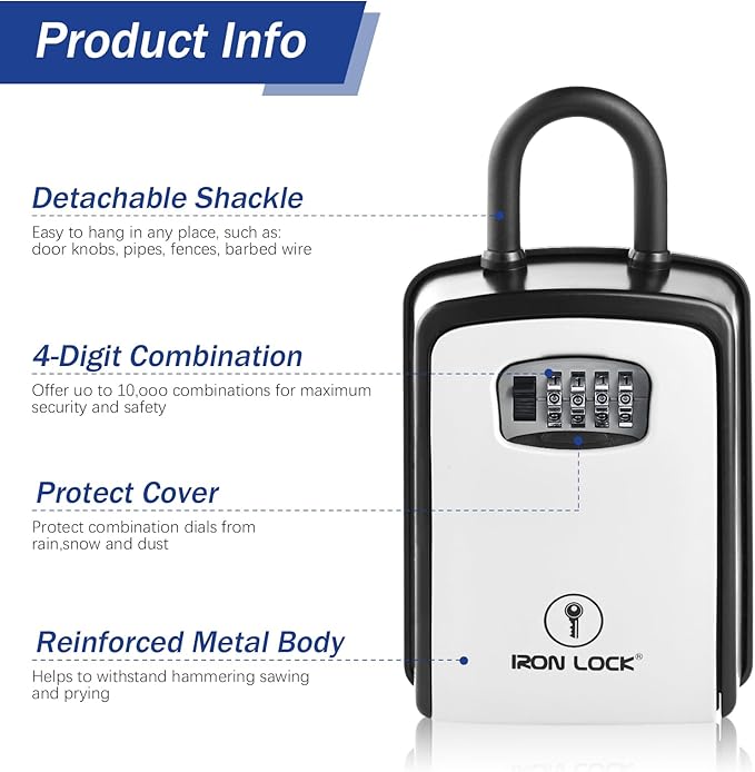 Iron Lock® Key Lock Box Portable - Image 7