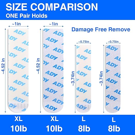 ADY Picture Hanging Strips Heavy Duty 40Pairs，Damage Free Removable Picture - Image 2