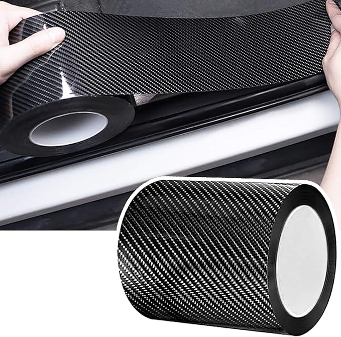 DGSL Car Door Edge Guards Door Sill Protector 5D Carbon Fiber Car Wrap Film by DGSL
