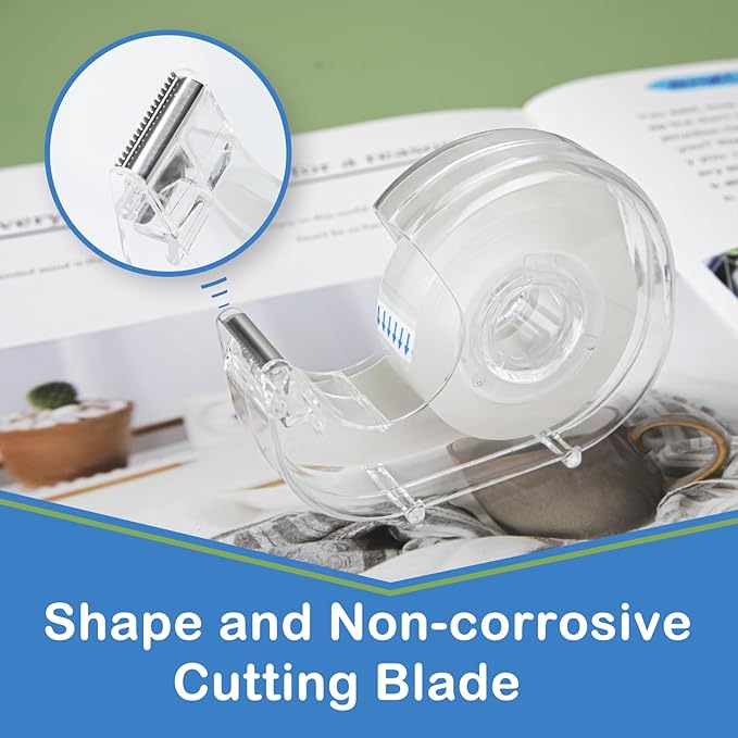36 Pcs Transparent Tape with Dispenser, 0.7 in x 1000 in Clear Tapes and - Image 3