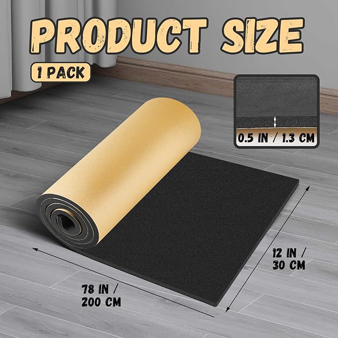 Pangda 1 Piece 78 x 12 x 1/2 Inch Extra Large Marine Foam Roll Closed Cell - Image 2