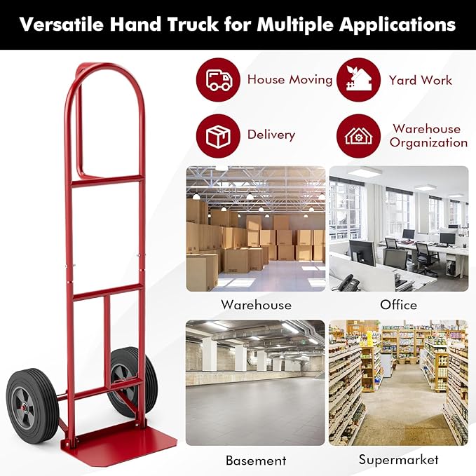 Goplus Hand Truck, P-Handle Hand Truck Dolly - Image 9