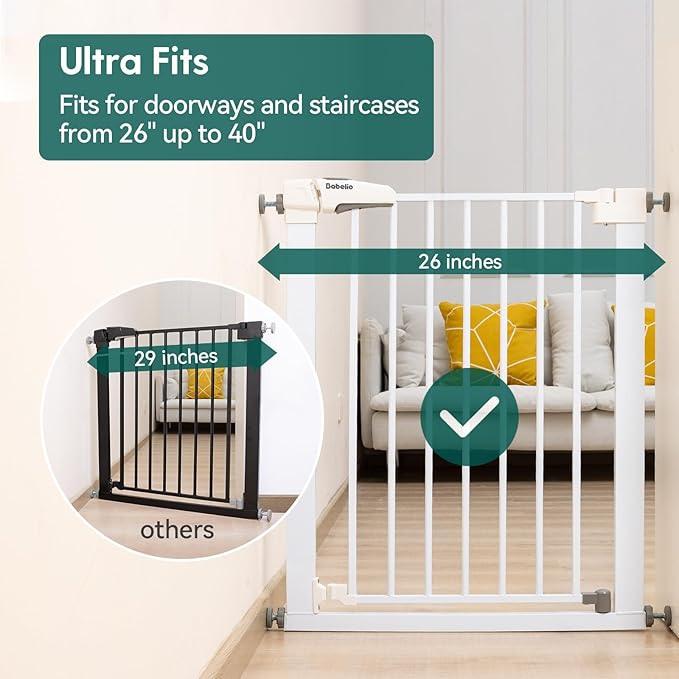 BABELIO Safety Gate Door Fits for Stairs, Narrow and Wide Doorways - Image 4