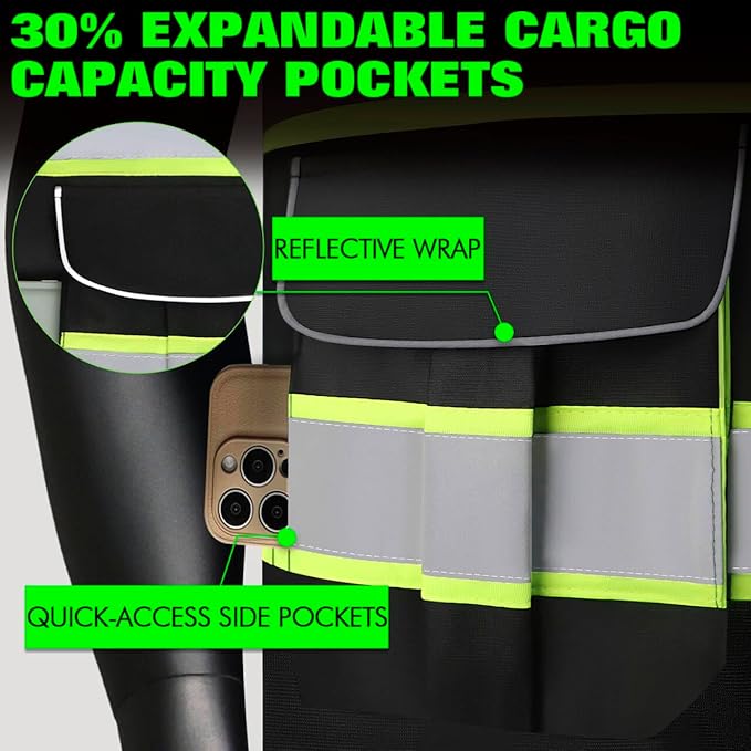 BeautyWill Custom Logo Safety Vest Class2 High Visibility Reflective Vest - Image 4