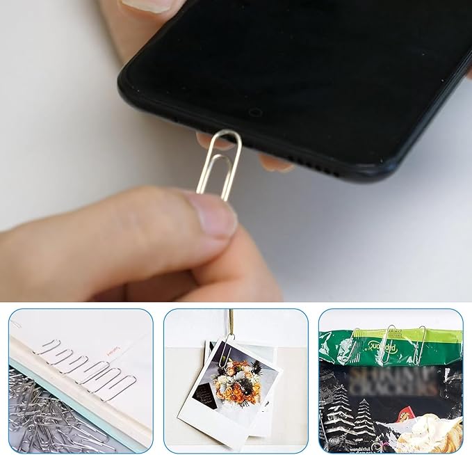 Binder and Paper Clips Set, Office Supplies - Image 5