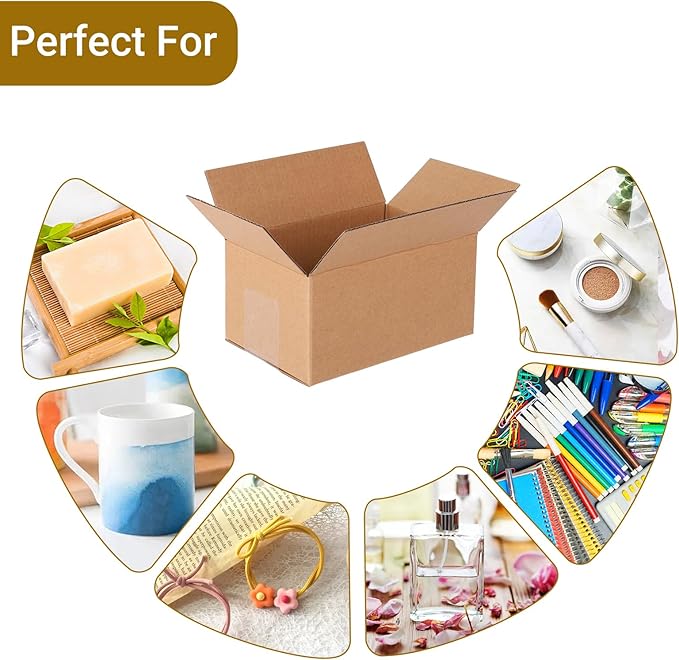 40 Pack 6x4x3 inch Corrugated Boxes Mailer- Corrugated Cardboard Mailer - Image 5