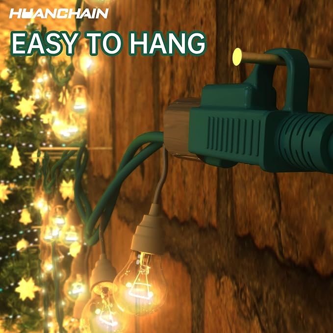 HUANCHAIN Indoor Outdoor Green Extension Cord 25 ft Waterproof, 16/3 Gauge - Image 2