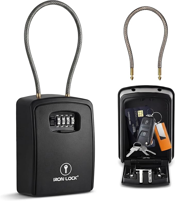 Iron Lock® Key Lock Box Portable by IronLock