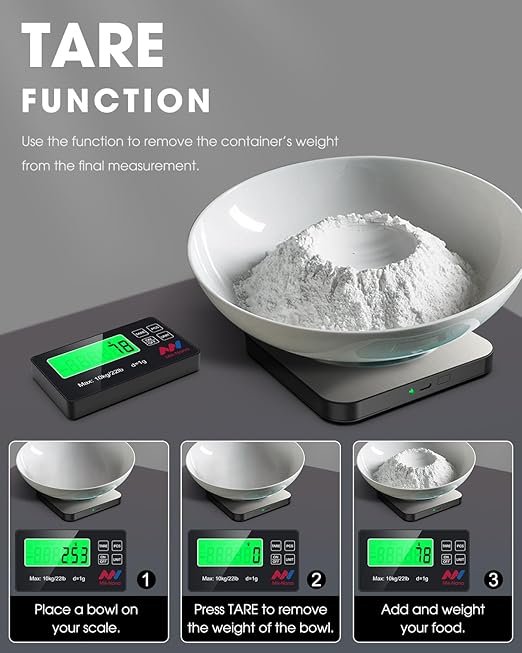 Mik-Nana Food Scale, 22lb Digital Kitchen Scale - Image 9