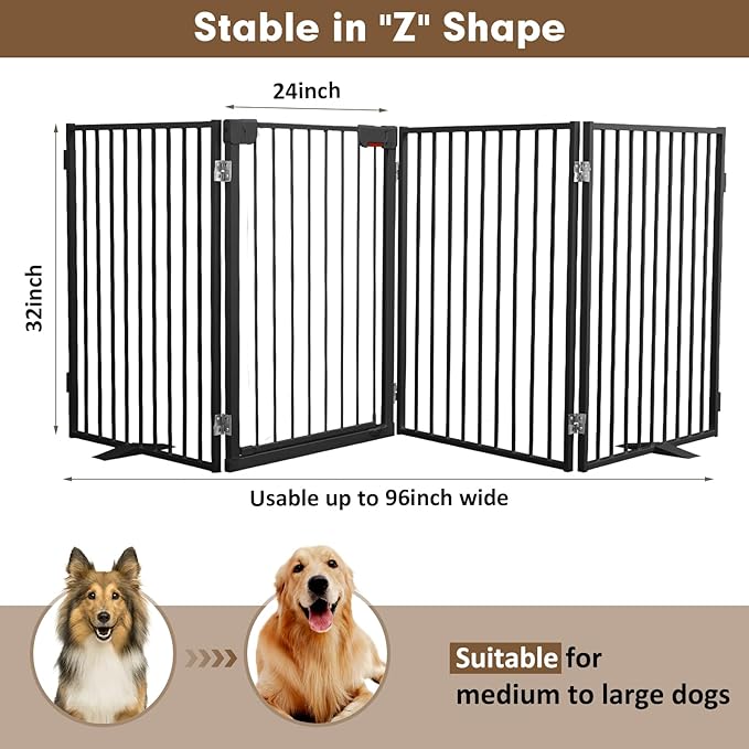 Metal Freestanding Dog Gates - Image 4