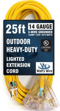 25 ft Outdoor Extension Cord Waterproof by WattsWire
