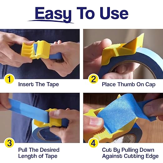 Foampro 149 Tape Cap Compact Tape Dispenser, 1 1/2” and 2” Masking and - Image 7