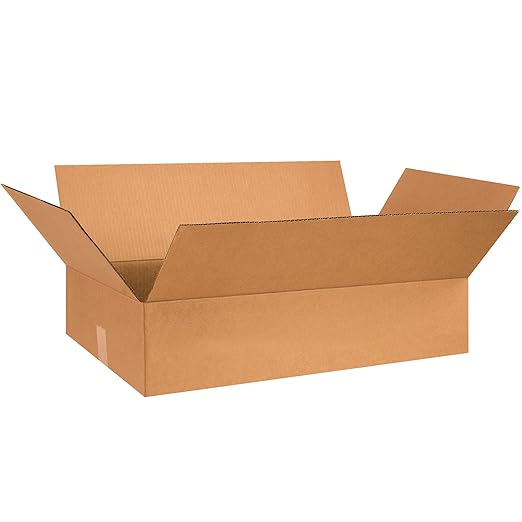 TAPE LOGIC 28x18x6 Flat Corrugated Boxes, 28L x 18W x 6H, Storage Box by TapeLogic