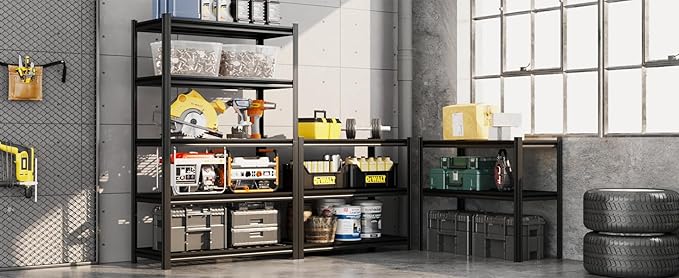 5-Tier 35" W x 15.8" D x 72" H Garage Shelving 3000LBS Storage Shelves Heavy - Image 7