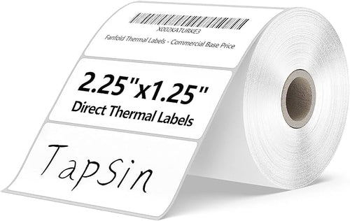 2.25" X 1.25" Direct Thermal Labels by TAPSIN