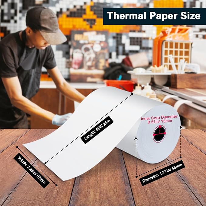 Thermal Receipt Paper 2 1/4 x 85 - Image 2