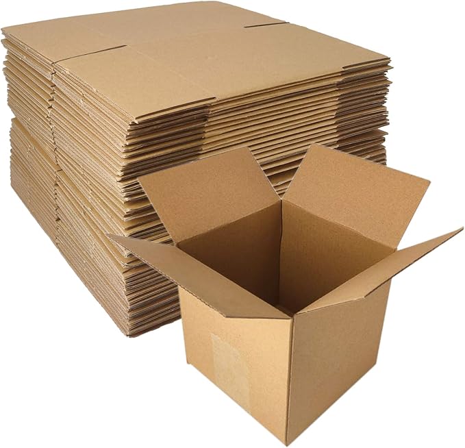 40 Pack 5x5x5 inch Corrugated Boxes Mailer- Corrugated Cardboard Mailer by zmybcpack