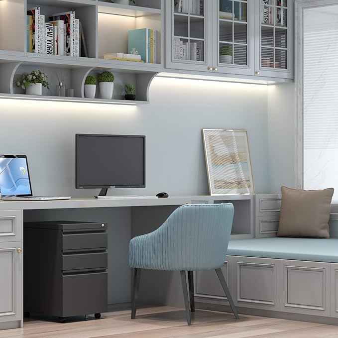 Aobabo 3 Drawer File Cabinet - Image 2
