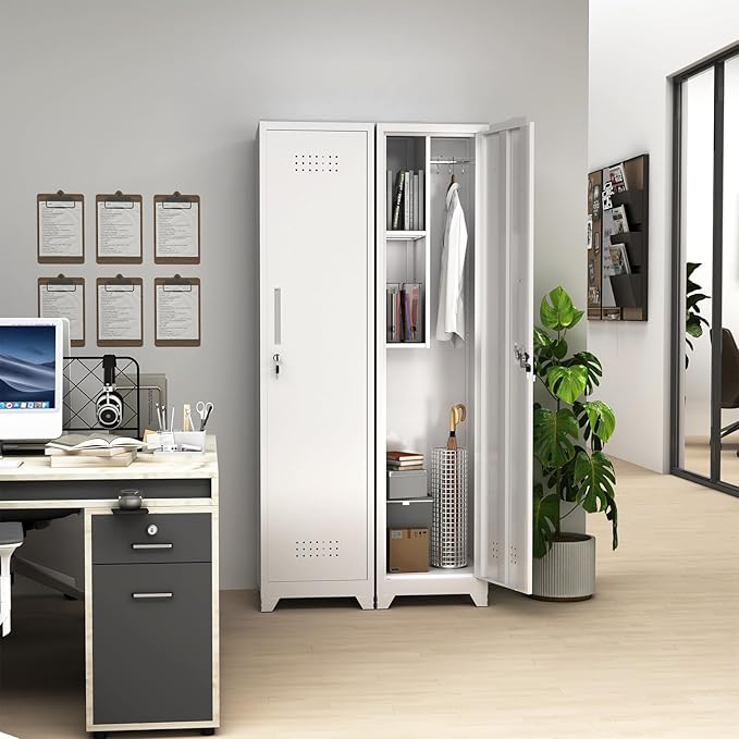 LUCYPAL Broom Closet Storage Cabinet, Slim Utility Closet Cabinet - Image 7