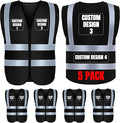 BeautyWill Custom Safety Vest Customized Logo Class 2 High Visibility by BeautyWill