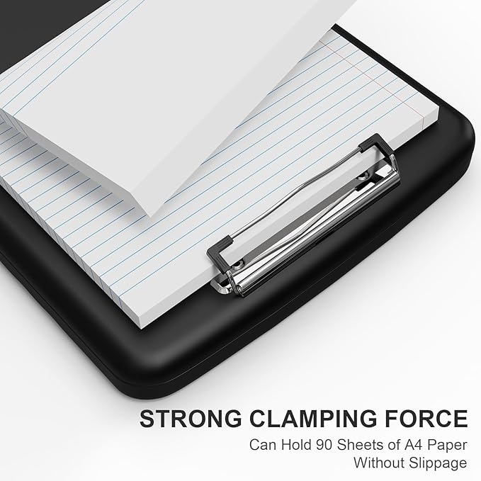 Plastic Clipboard with Storage, 8.5 x 11 Storage Organization Box Side-Opening - Image 4