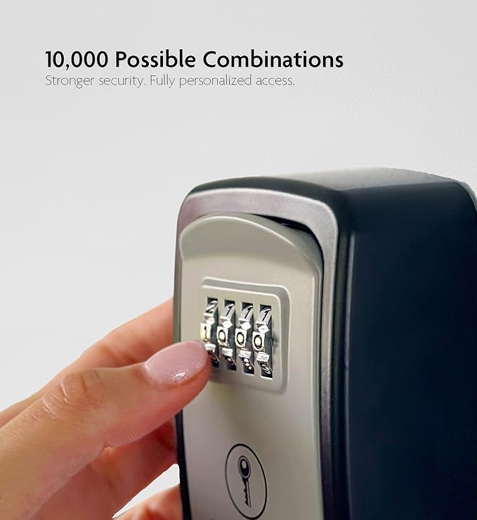 Iron Lock® Wall Mount Key Lock Box – Waterproof Heavy Duty Metal Lock Box - Image 2