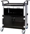 JaboEquip 3 Tier Heavy Duty Utility Cart, Lockable Medical Cart, 606 lbs Load by JABO