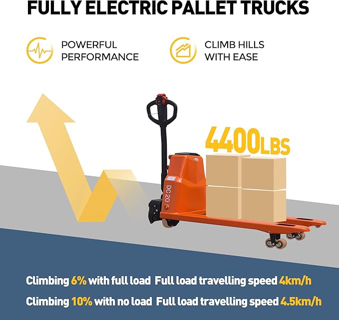 Full Electric Pallet Jack, Lithium Battery Truck Powered Handling Jacks - Image 6