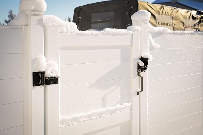 4" x 4" x 9' White Aluminum Dig-Set Fence Post - Image 2