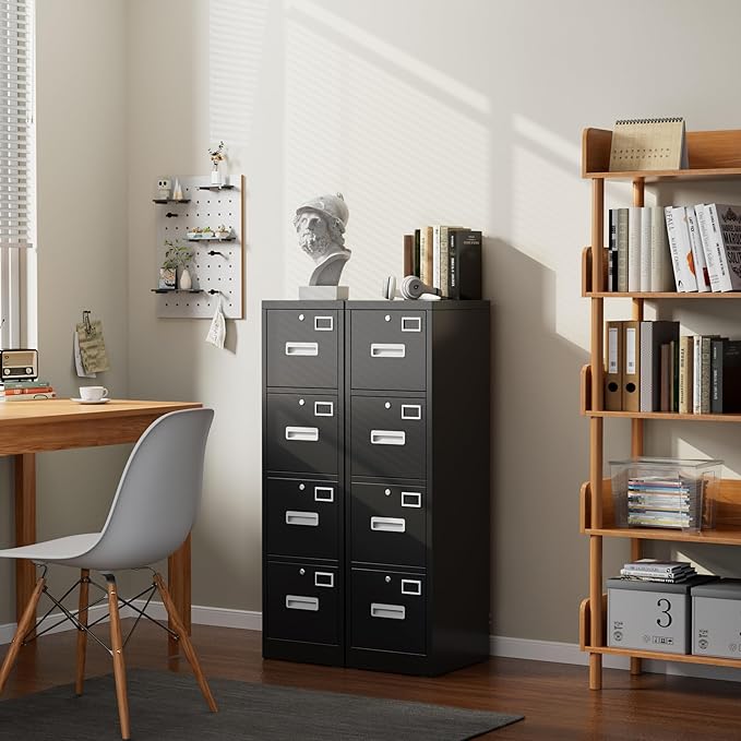 Aobabo 4 Drawer File Cabinet, Metal Filing Cabinet - Image 9