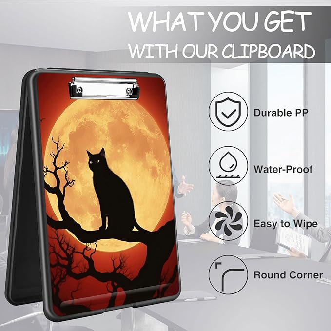 Clipboard with Storage, High Capacity Plastic Storage Clipboard with Low - Image 6
