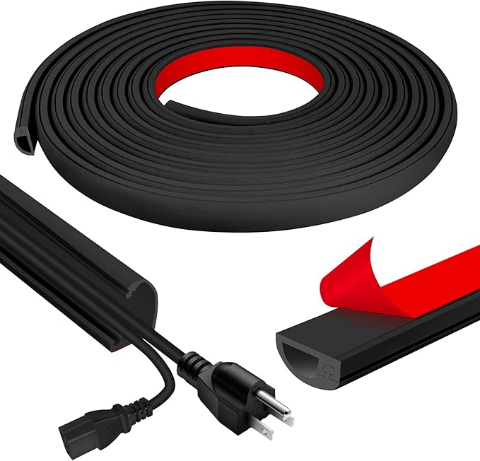 Cord Wall Cover, 236in Self-Adhesive Wire Covers by JAHOMFAI