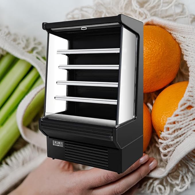 Food Refrigerated Display Case for Commercial Bakery Pastry Front Open Air - Image 8