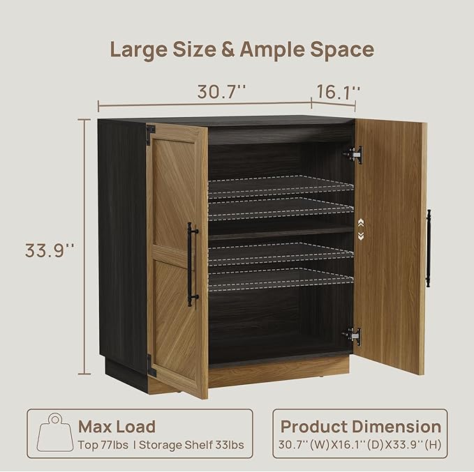 SICOTAS Sideboard Buffet Cabinet - Image 3