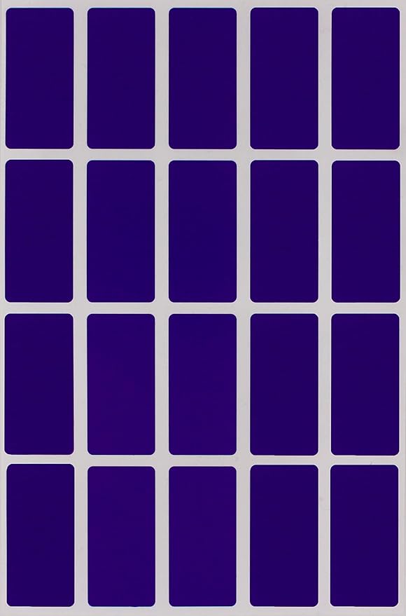 Royal Green Rectangle Sticker Colored File Labels in Royal Blue 1.57 inch x by RoyalGreen