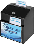 xydled Suggestion Box with Key Lock Magnetic Acrylic Sign Holder, Metal by xydled