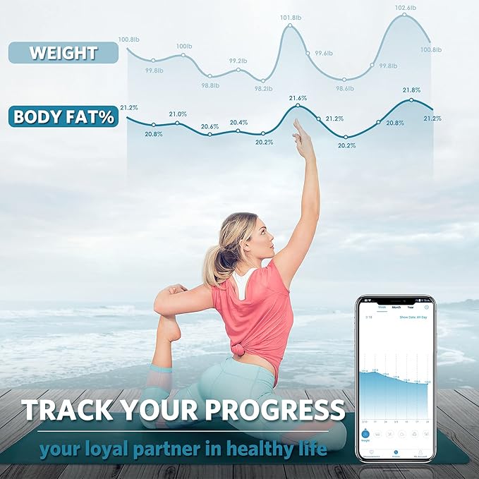 Arboleaf Smart Scale for Body Weight Bathroom Scale Digital Scale Body Weight - Image 5