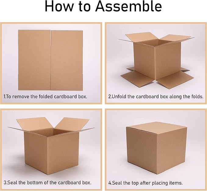 CRUGLA 40 Packs 7x6x5 Shipping Boxes - Image 6