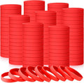 Liliful 100 Pcs Silicone Rubber Wristbands Rubber Wristband Bracelet Bands by Liliful