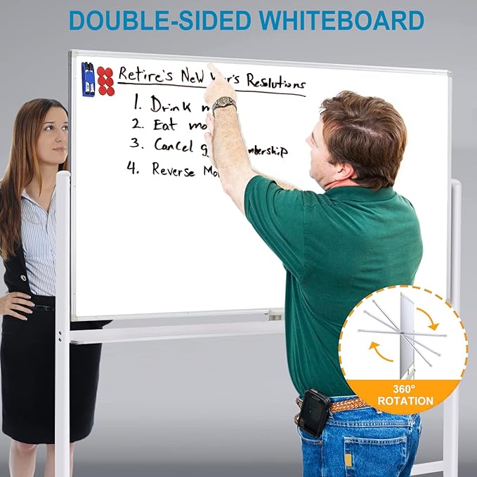 Mobile Whiteboard with Stand - Image 3
