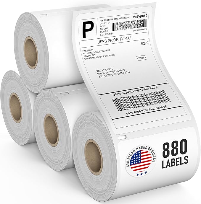 Dasher Products Thermal Shipping Labels Compatible by DasherProducts