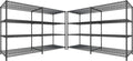 REIBII 81.5''W Storage Shelves 3680LBS Garage Shelving Heavy Duty 4 Tier Metal by REIBII