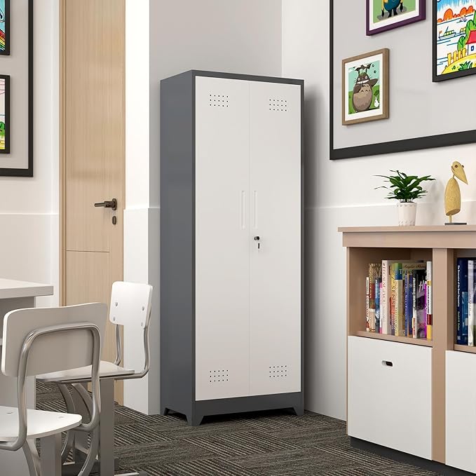 GREATMEET 65" H Broom Closet, Broom Closet Cabinet - Image 7