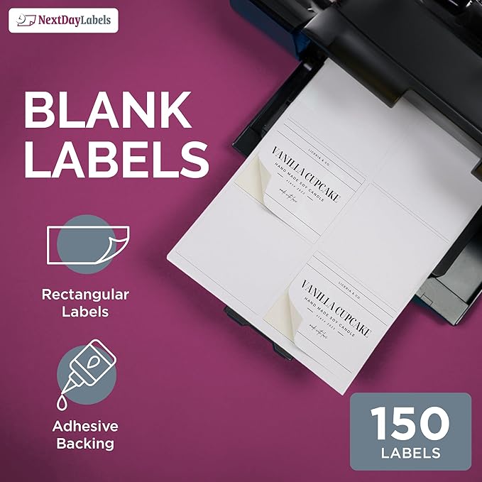 NextDayLabels – 4" x 3-1/3" Rectangular Sticker Labels - Image 3