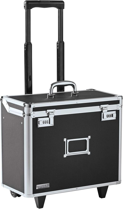 Vaultz Locking Mobile Business Case, Legal Size, 14.5 x 13.5 x 11 Inches - Image 2