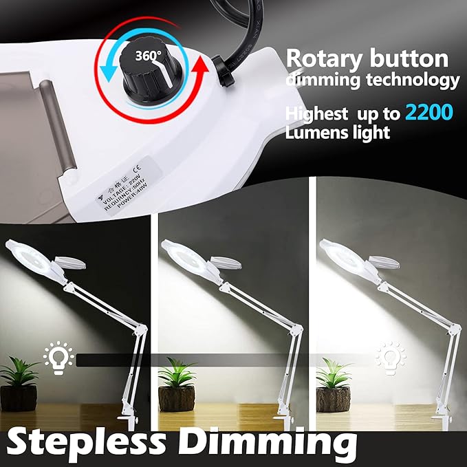 KIRKAS 10X LED Magnifying Lamp - Image 2