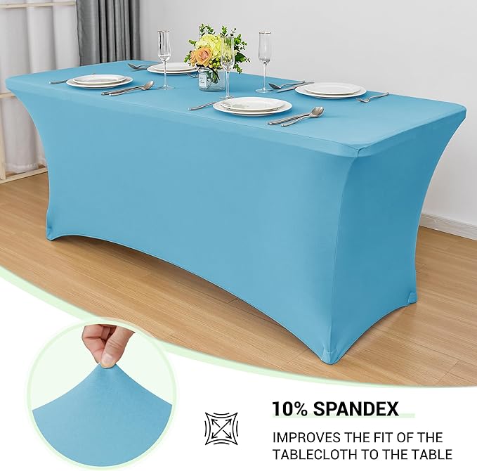 Obstal 6 Pack Stretch Spandex Table Covers - Image 2