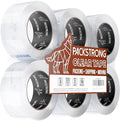 Packstrong Industrial Grade Clear Packing Tape 6 Rolls by PackStrong